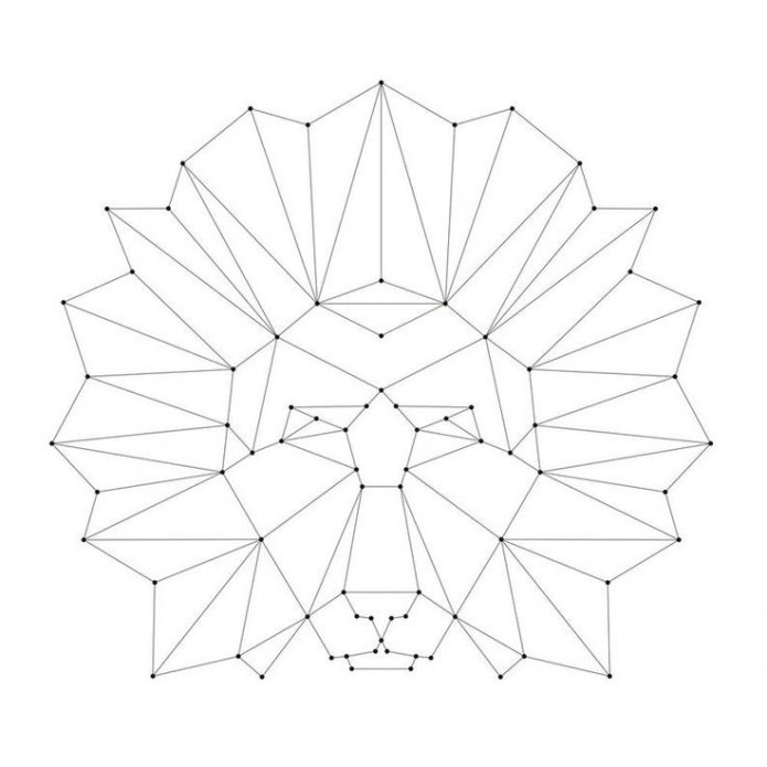 diagrama de la cabeza de león