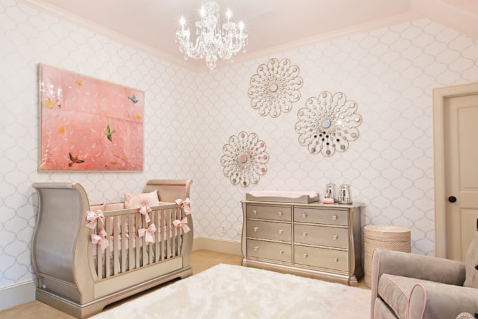 panel de pared en el interior de la habitación infantil
