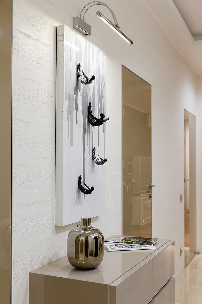 Panel de pared 3D en el interior