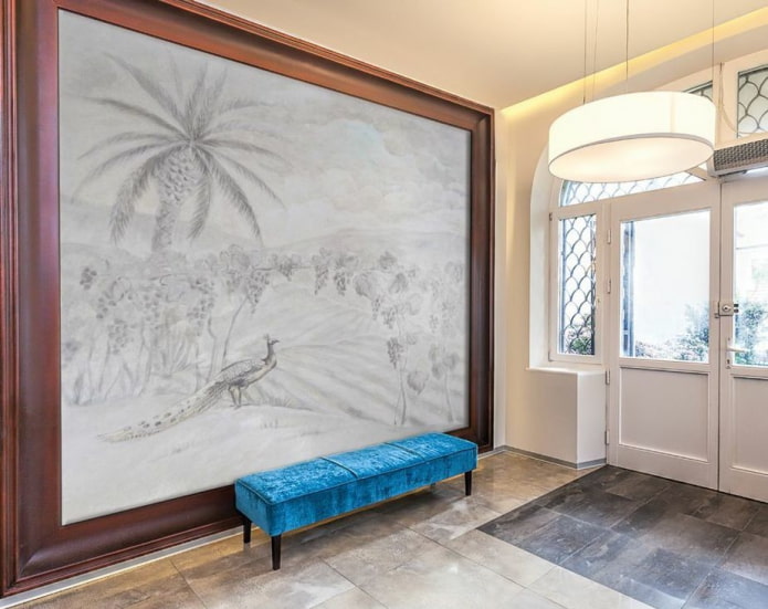 Panel de pared con imagen de la naturaleza en el interior