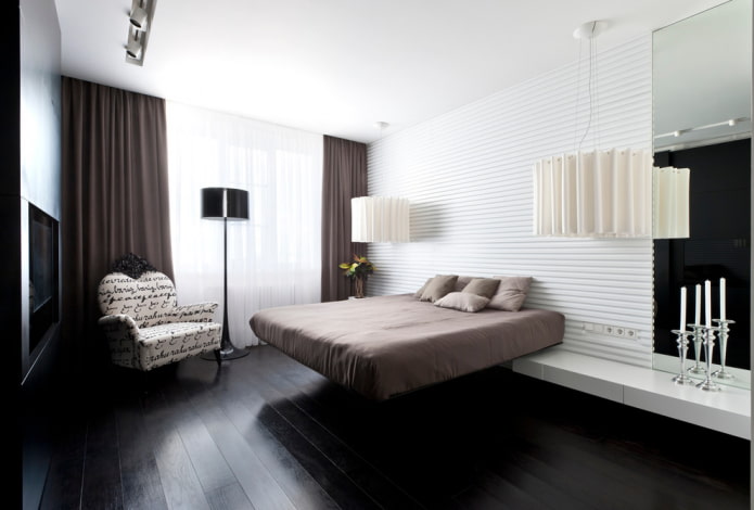 cama flotante en un diseño moderno