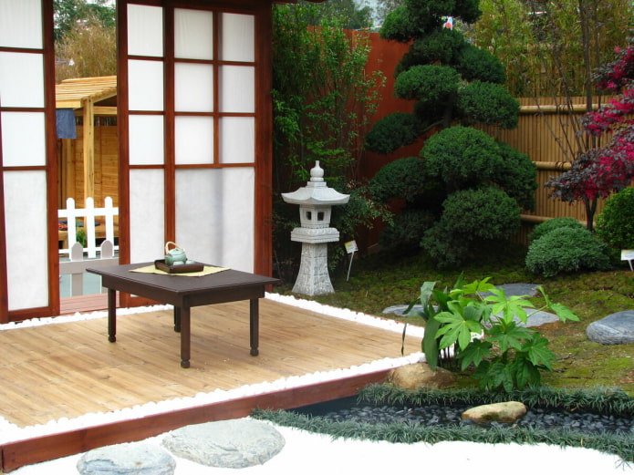 Patio de estilo japonés