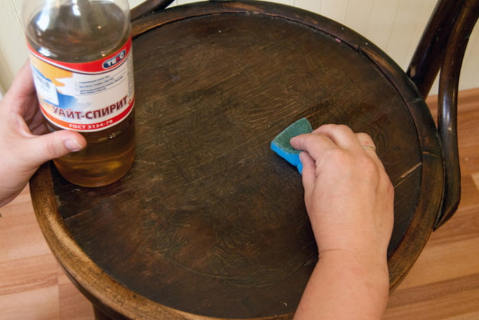 Desengrasar la silla
