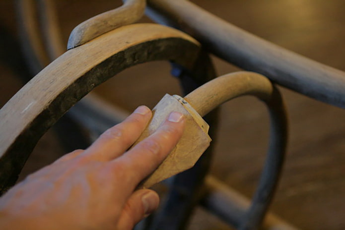 Lijado de la silla