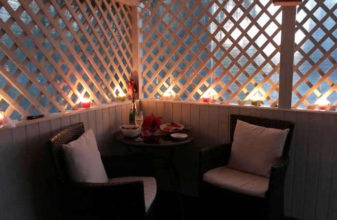 Veranda al atardecer