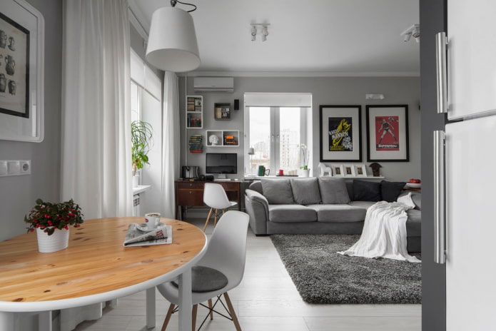 reurbanización de un apartamento Khrushchevka de dos habitaciones