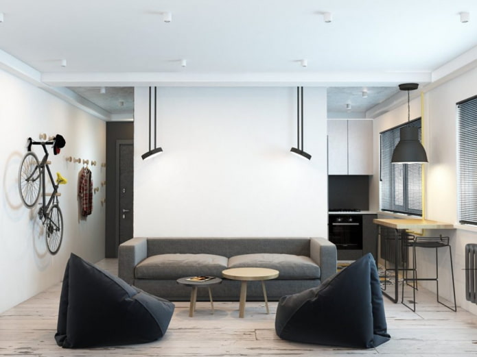 reurbanización de un apartamento de tres habitaciones en Khrushchevka