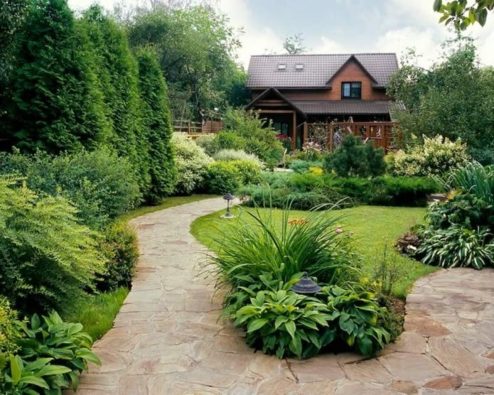 Diseño de paisaje para dacha
