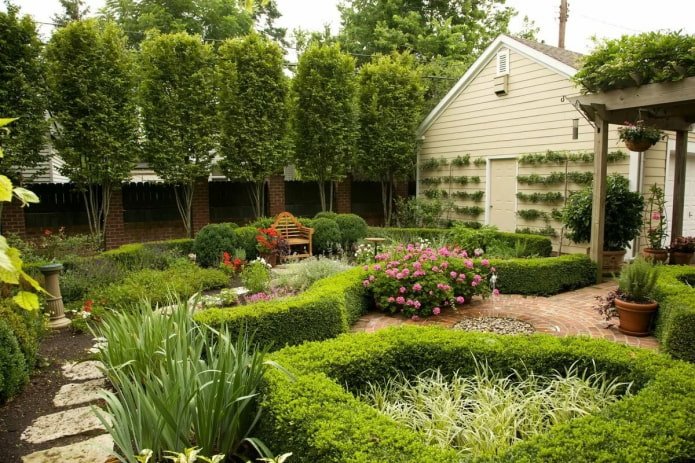 diseño paisajístico en el jardín