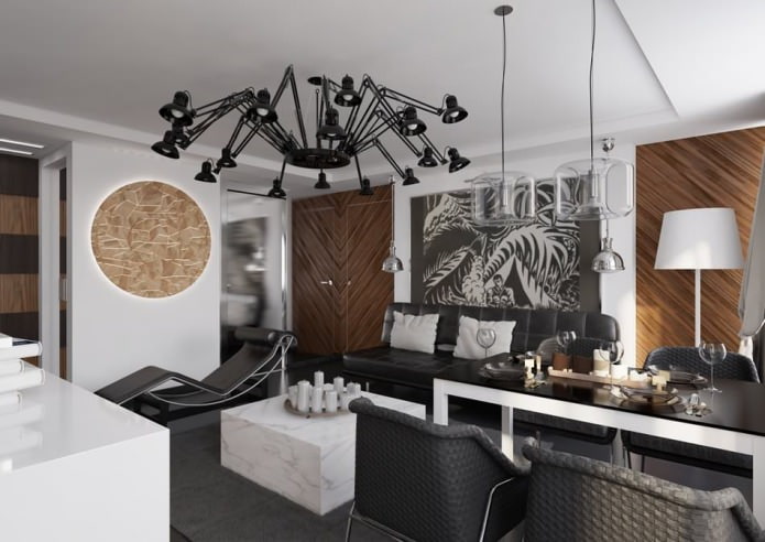 Interior de un apartamento de 54 m².