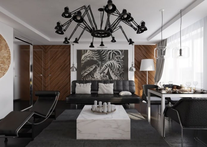 interior de un apartamento de 54 m2.