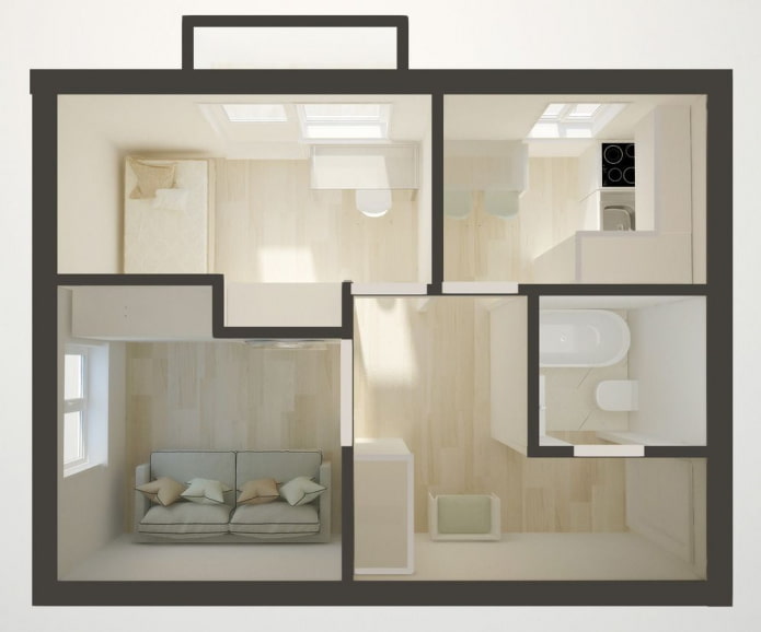 Remodelación en un apartamento de esquina