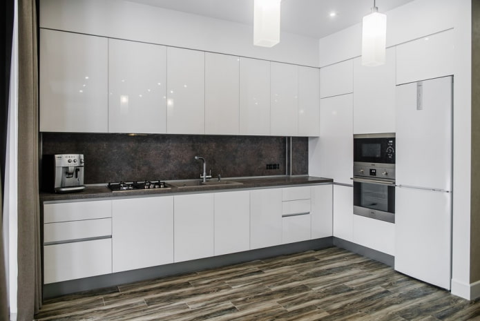 azulejos de imitación madera para el interior de la cocina