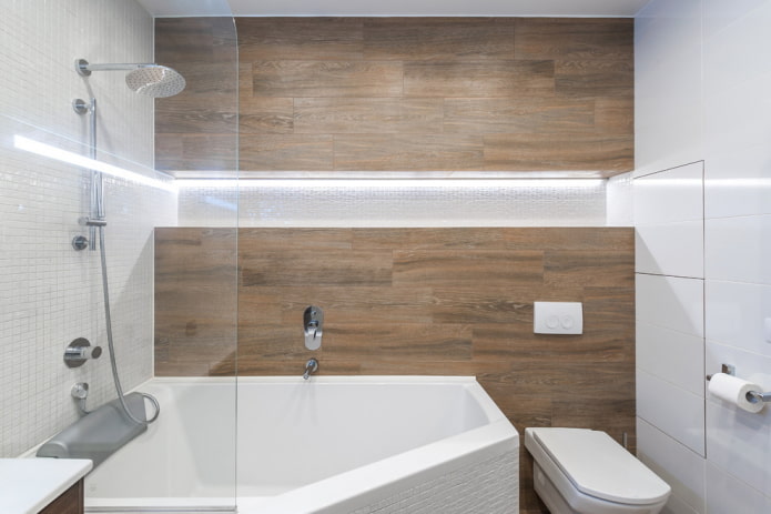 Azulejos de pared con efecto madera