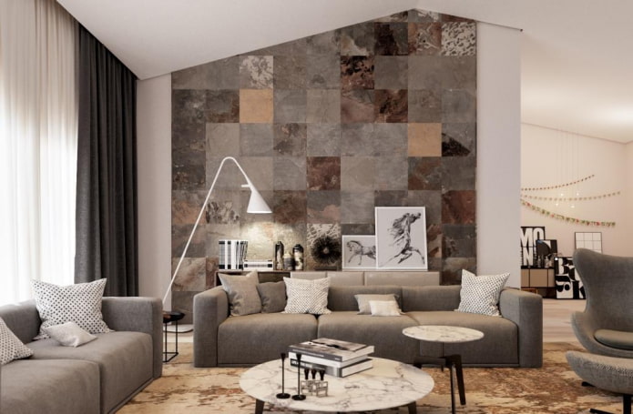 Pared revestida con azulejos