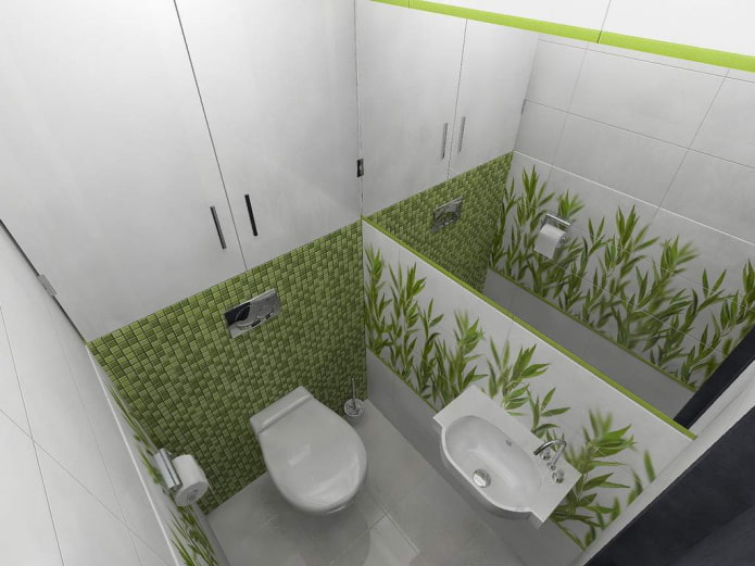 Armario empotrado en el interior del baño