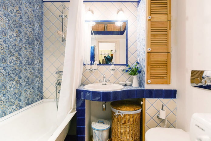 Azulejos para el baño de estilo provenzal
