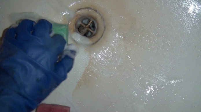 cleaning yellow spots