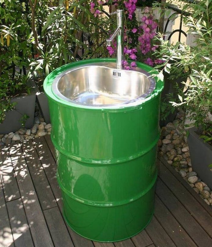 lavabo de barril