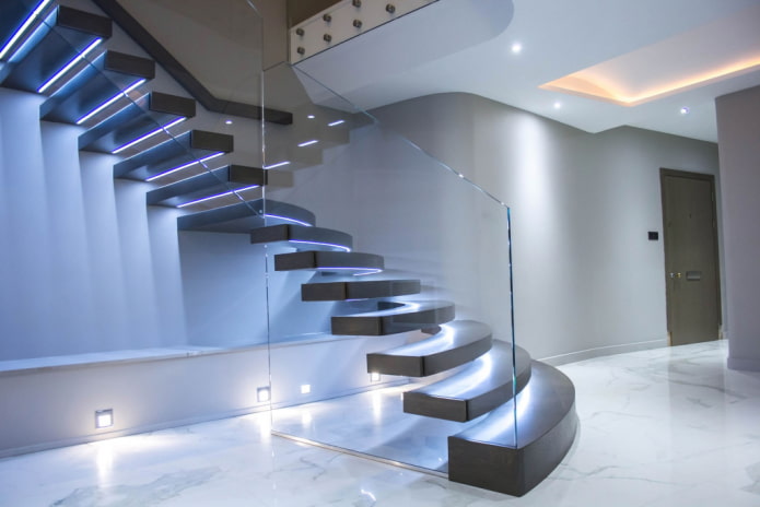 Características de la iluminación de escaleras