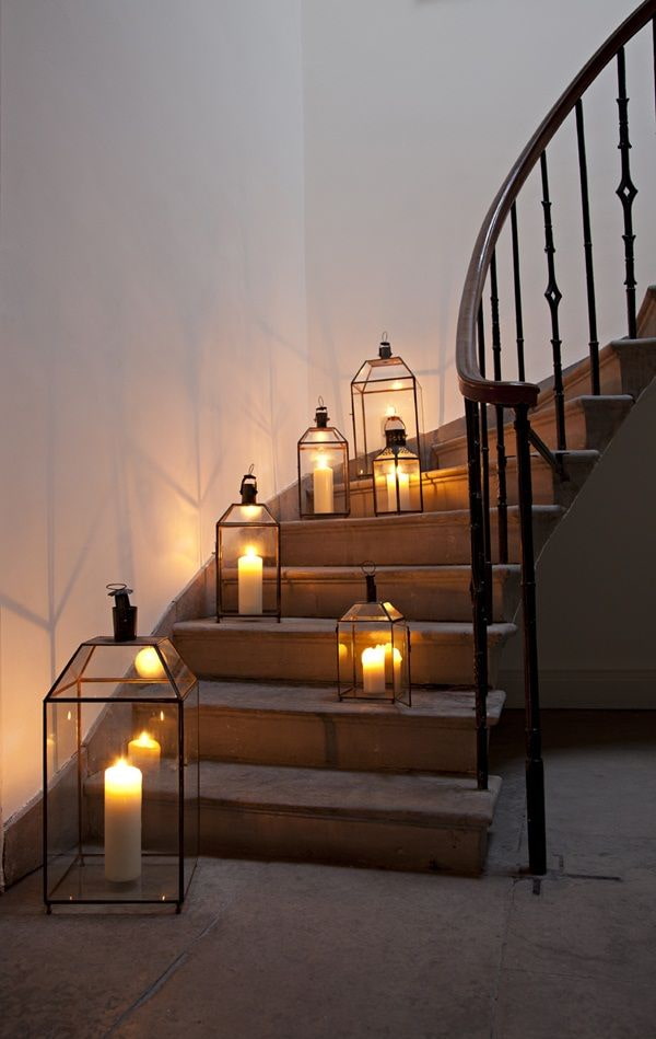 Diseño de escalera retroiluminada