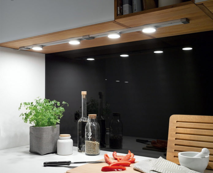 lámparas para armarios de cocina