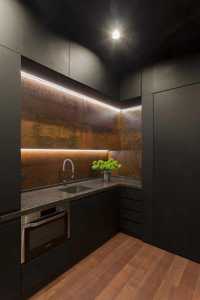 iluminación de cocina incorporada