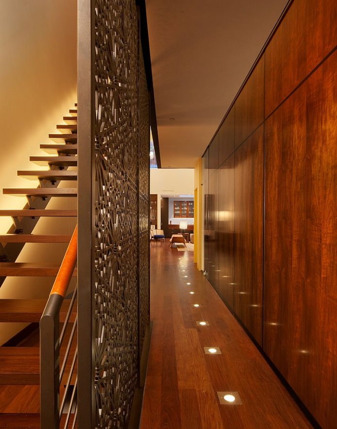 Iluminación de suelo en el interior