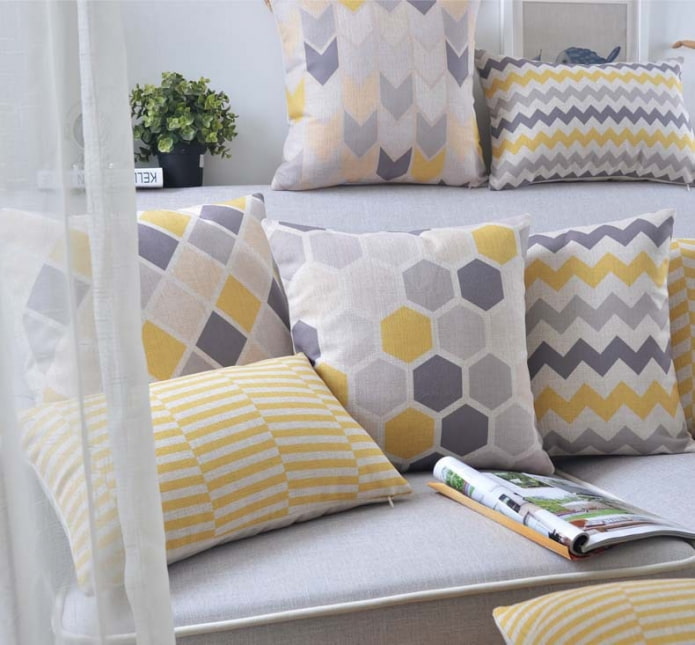 almohadas con estampado