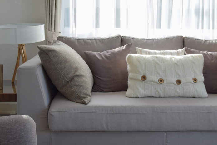 almohada de punto