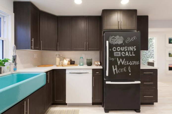 refrigerador con superficie de tiza