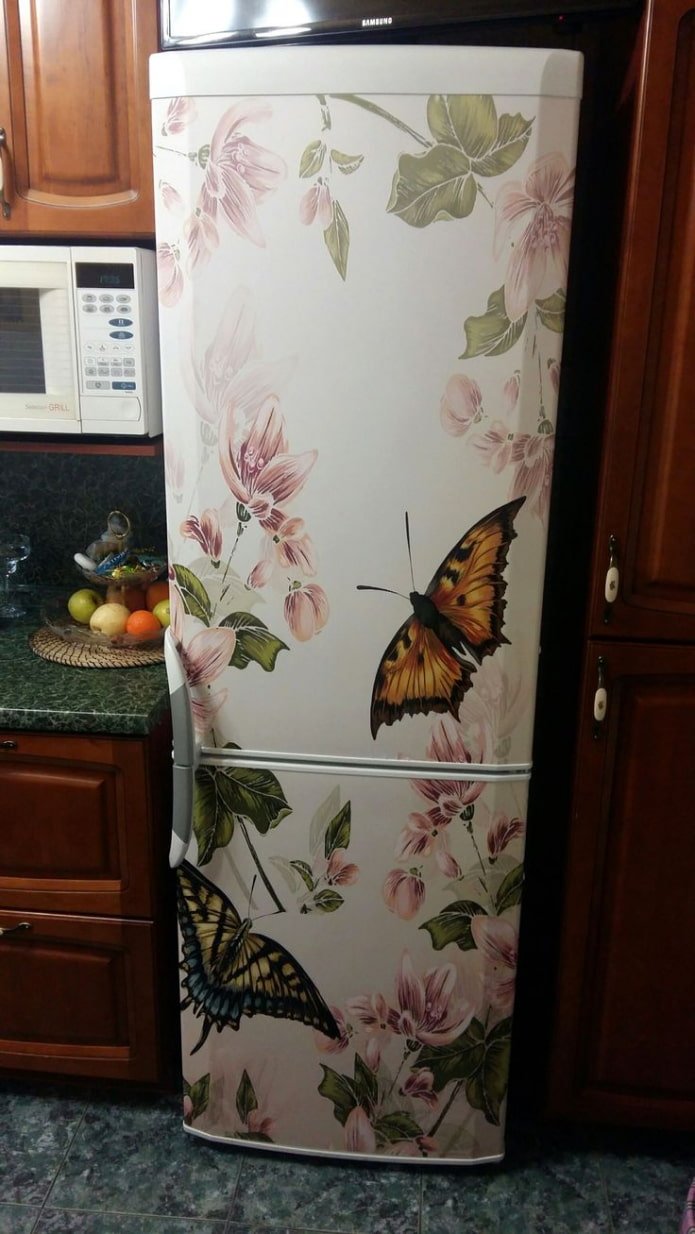 decoupage de refrigerador