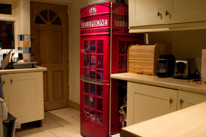 Cabina telefónica para refrigerador