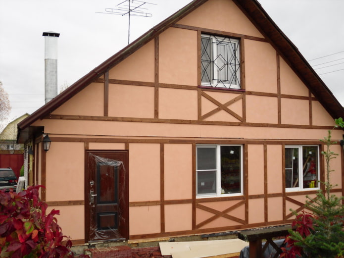 Half-timbered