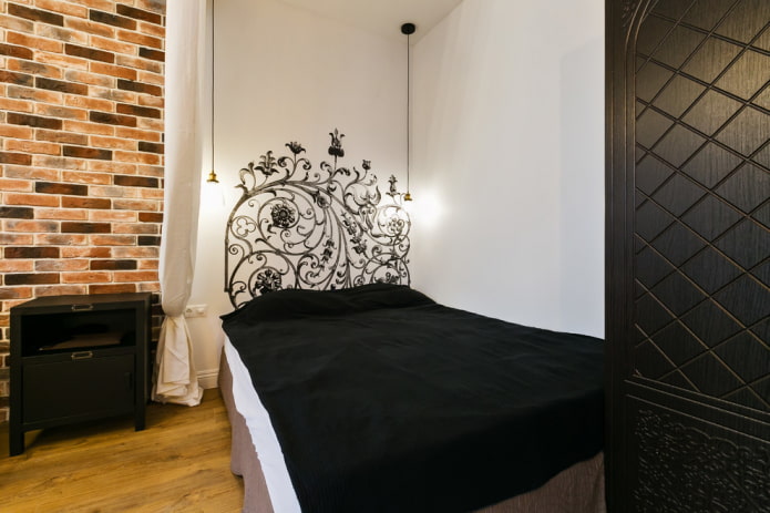 cama con colcha estilo loft