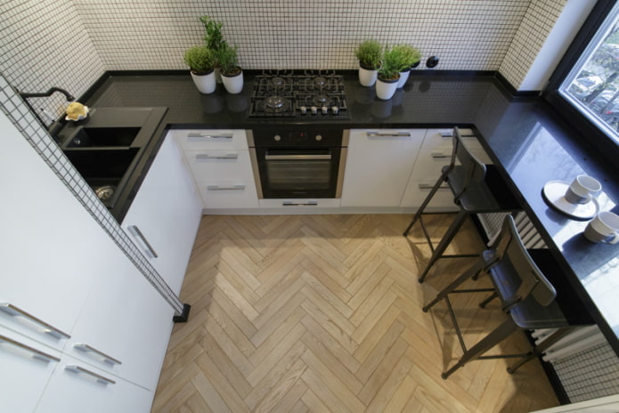 suelo de la cocina