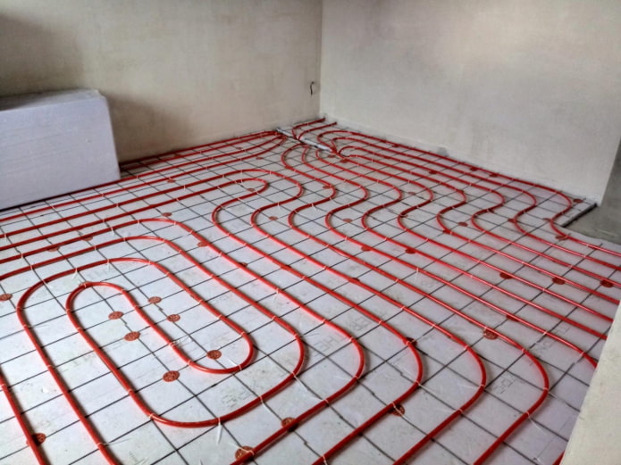 suelo radiante en el dormitorio