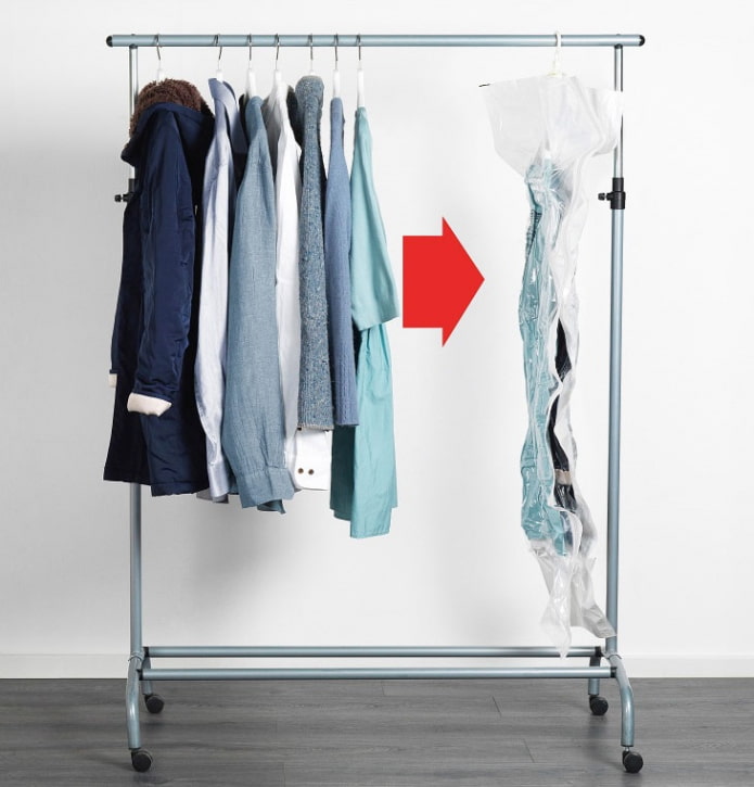 Reducir el volumen de la ropa