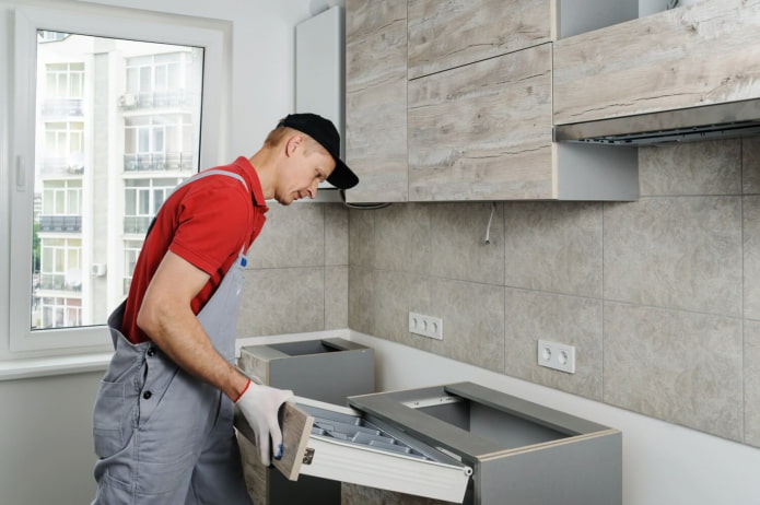 instalación de una cocina empotrada