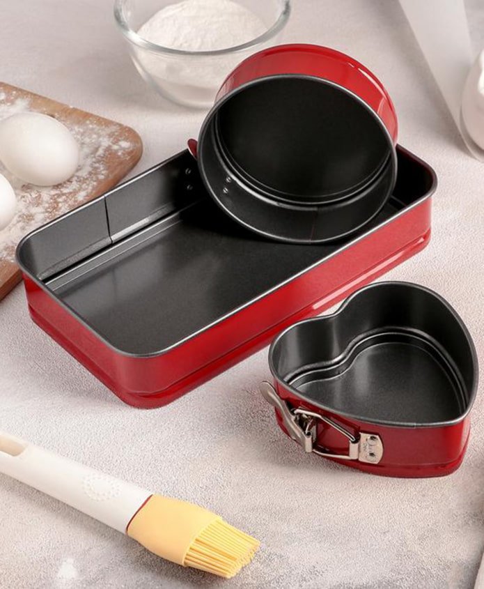 moldes metálicos para pasteles