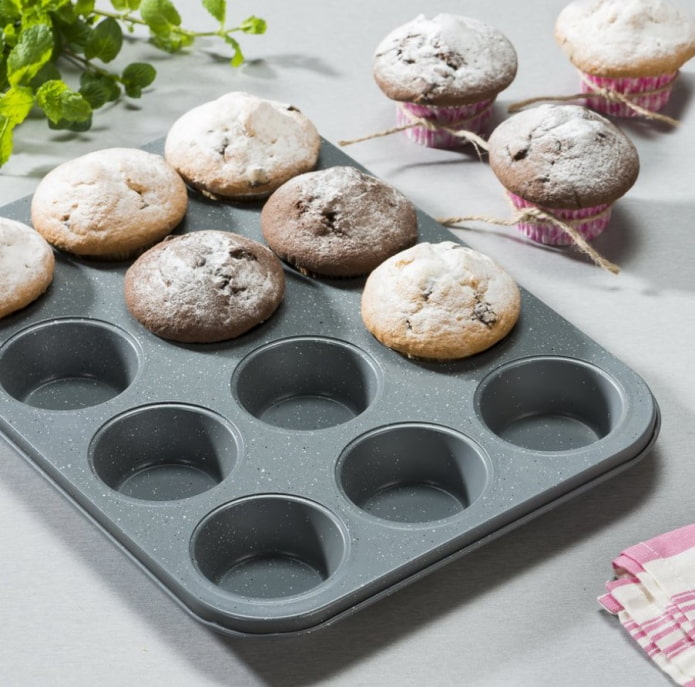 Molde metálico para muffins