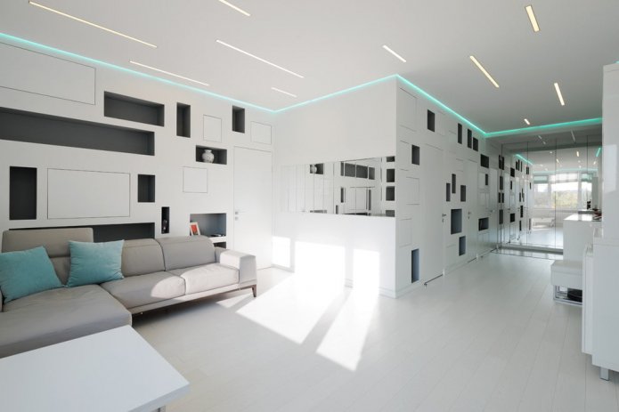 iluminación de neón para techo