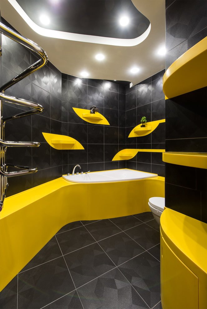 Techo de pladur en el interior del baño