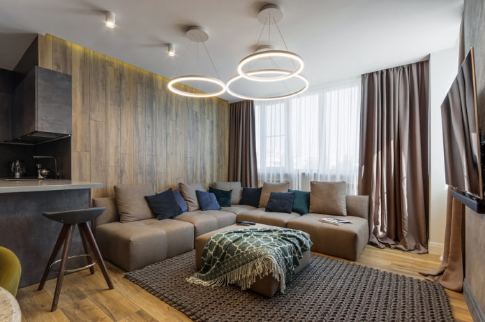 Construcción de un solo nivel con placas de yeso en el interior