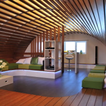 Acabado del techo en una casa de madera-4