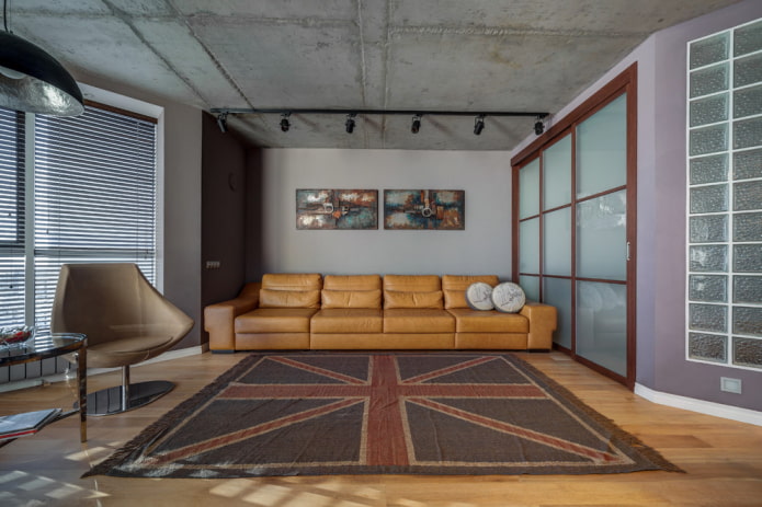 techo en el recibidor de estilo loft