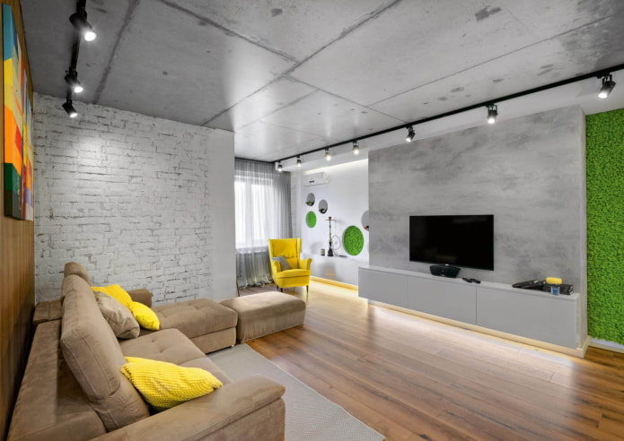 salón estilo loft