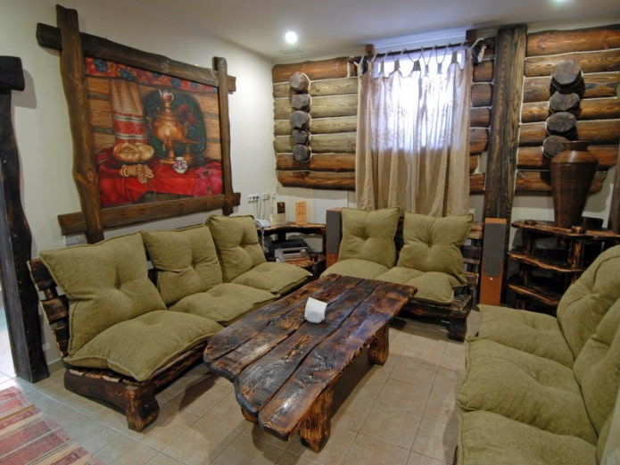 muebles con asientos extraíbles en el vestidor