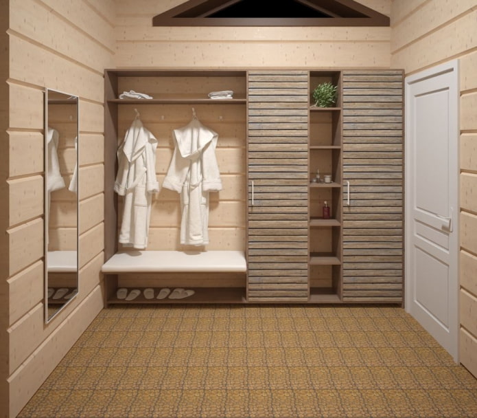 guardarropa en el vestidor