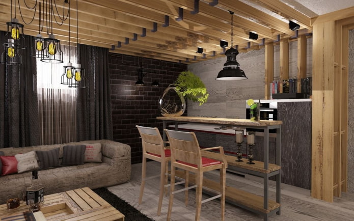 vestidor de estilo loft